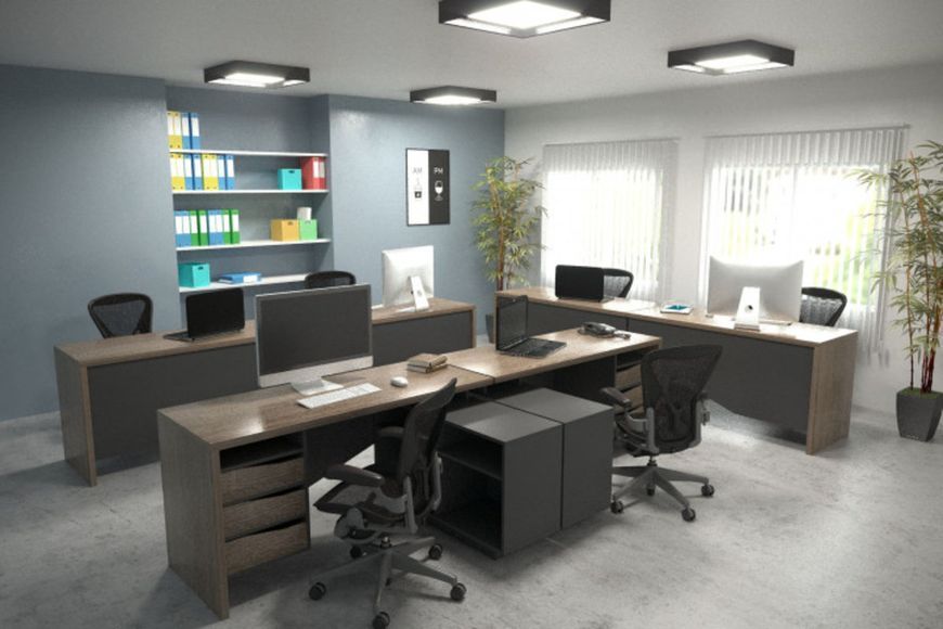 CONNECT 3 L стіл письмовий Intarsio 157x62.5x78.6 см, Дуб сонома трюфель/антрацит INTARSIO-CONNECT3_L фото