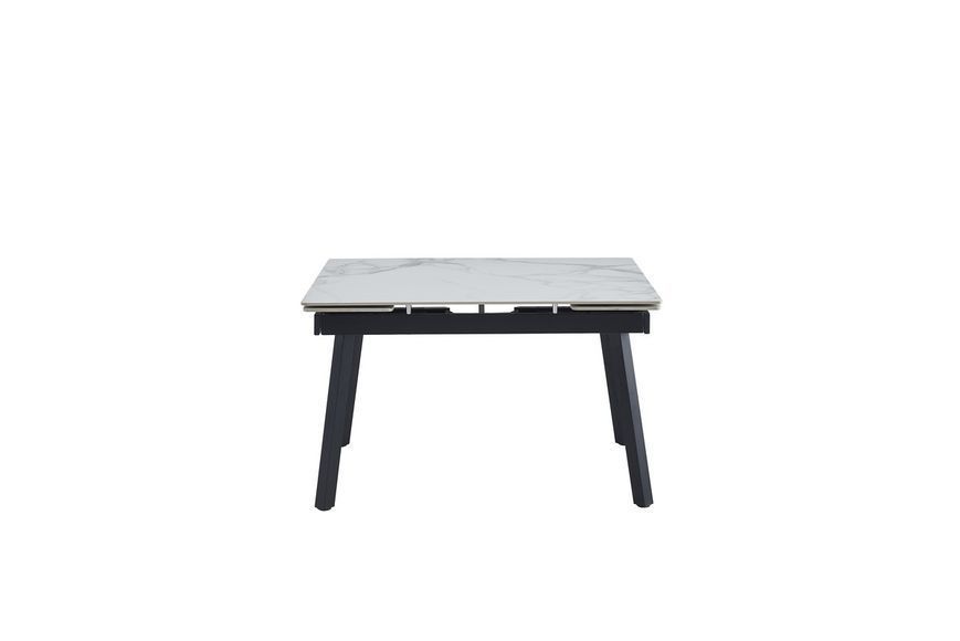 Керамический стол TM-88-1 вайт клауд + черный Vetro-TM-88-1-white-cloud фото