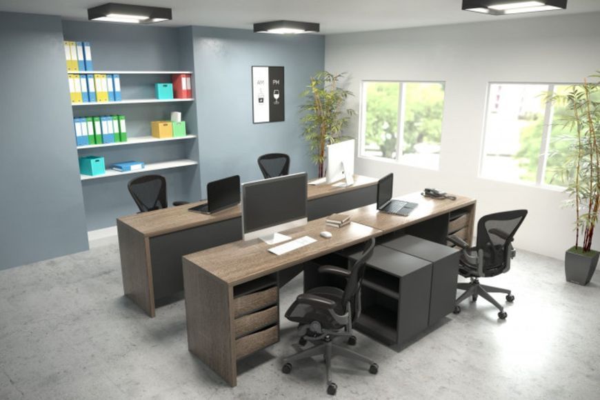 CONNECT 3 L стіл письмовий Intarsio 157x62.5x78.6 см, Дуб сонома трюфель/антрацит INTARSIO-CONNECT3_L фото