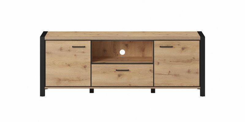 2D1S Комод для телевизора AKTIV Дуб Таурус 180x41x65 см Helvetia HE24TWLK41 фото