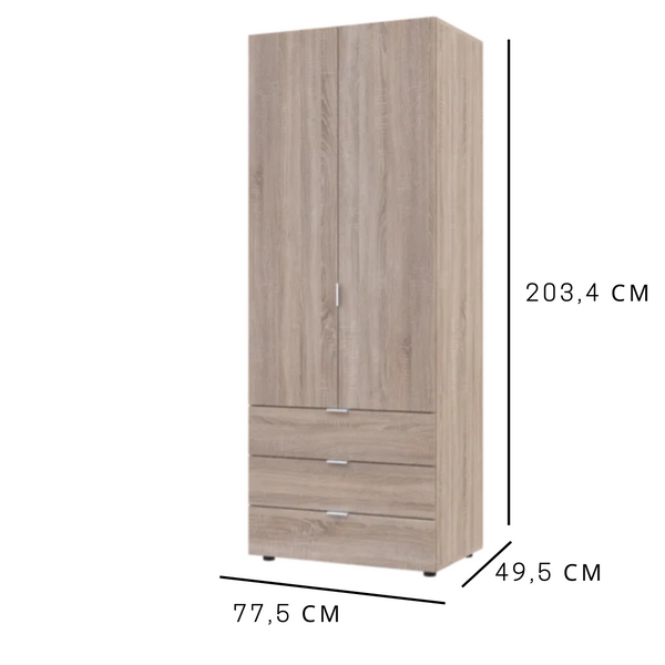 Розпашна Шафа для одягу Doros Гелар 2 ДСП 80737022-1782247672 фото