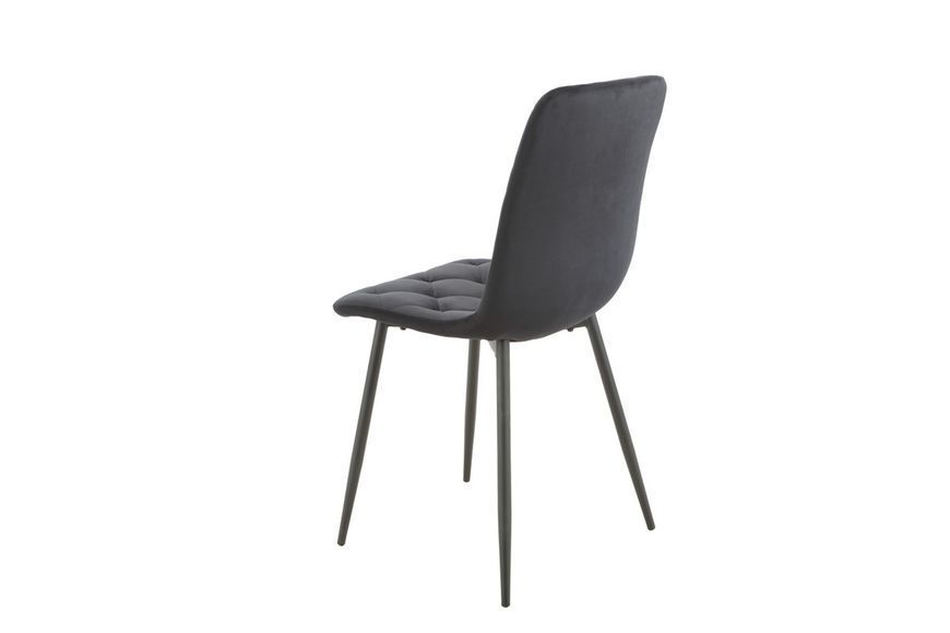 Стілець Vetro Mebel N-41 Велюр 44x50x90 см, Чорний фото