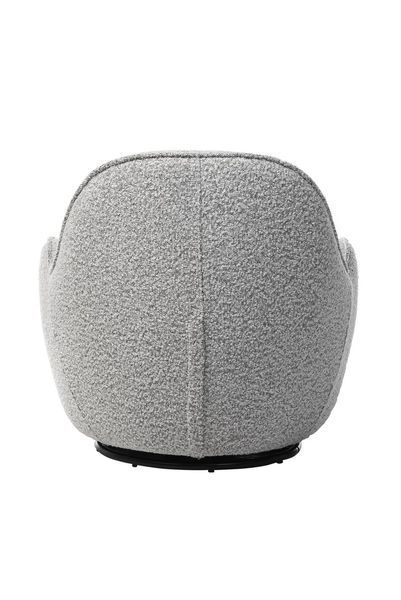 Поворотне крісло Vetro Mebel Каллісто, 75x76x71 см Vetro-Callisto-gray- ripples-swivel-chair фото
