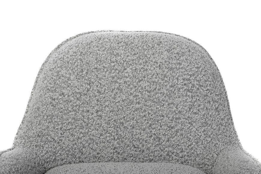 Поворотне крісло Vetro Mebel Каллісто, 75x76x71 см Vetro-Callisto-gray- ripples-swivel-chair фото