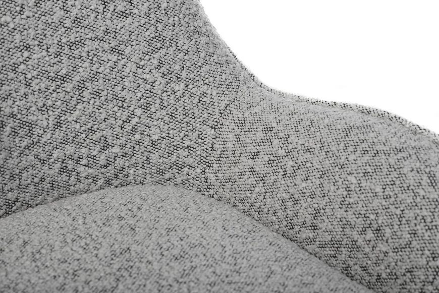 Поворотне крісло Vetro Mebel Каллісто, 75x76x71 см Vetro-Callisto-gray- ripples-swivel-chair фото