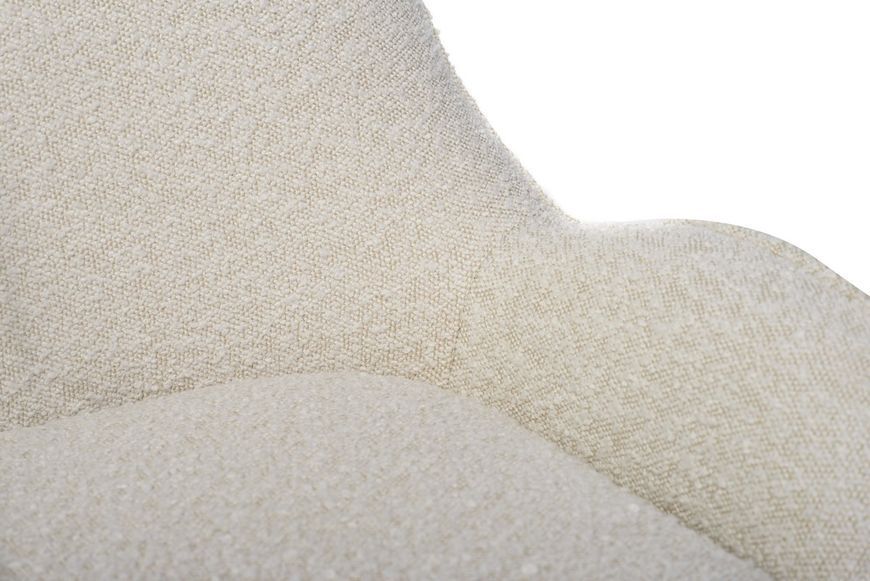 Поворотне крісло Vetro Mebel Каллісто, 75x76x71 см Vetro-Callisto-ivory-swivel-chair фото