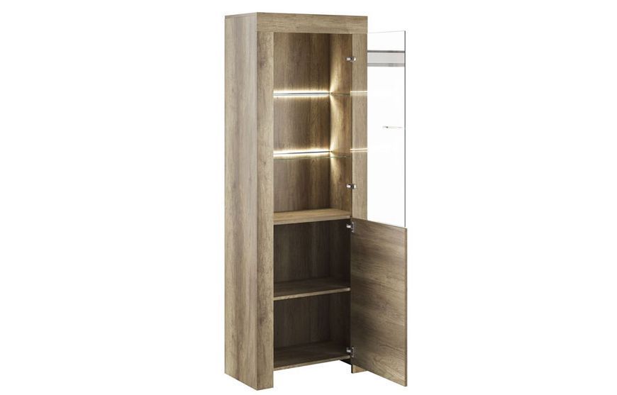 Витрина без подсветки SWT70 SKY 70x37x197 см, темное Piaski_72813*001 фото
