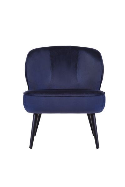 Кресло "Фабио" индиго велюр + черный Vetro-fabio-indigo-armchair фото