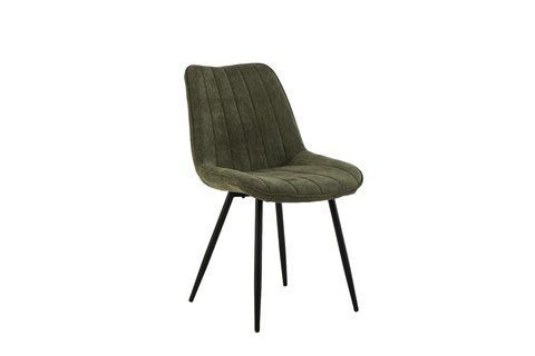 Стілець N-50 оливковий + чорний Vetro-N-50-oliva-linen/ black фото