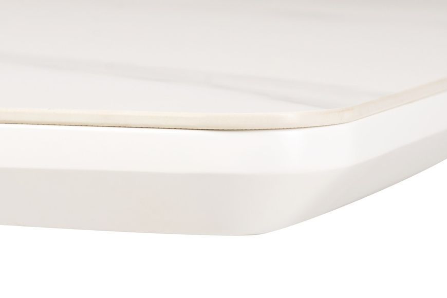 Керамический стол TML-860-1 белый мрамор Vetro-TML-860-1-white-marble/ white фото