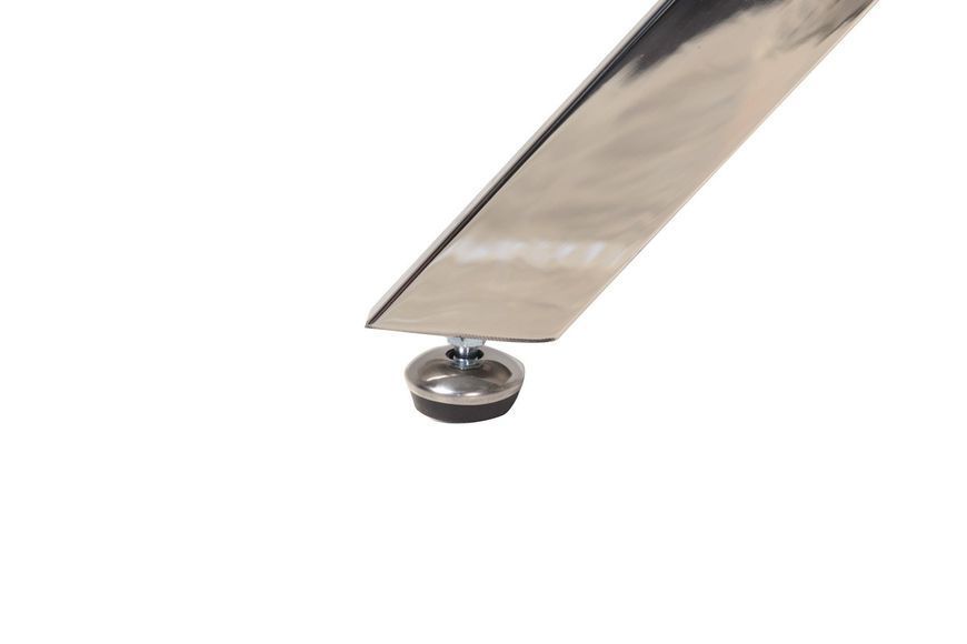 Обеденный стол Vetro Mebel T-315 прозрачный + серебро, ⌀ 80 см Vetro-T-315-clear/ silver фото
