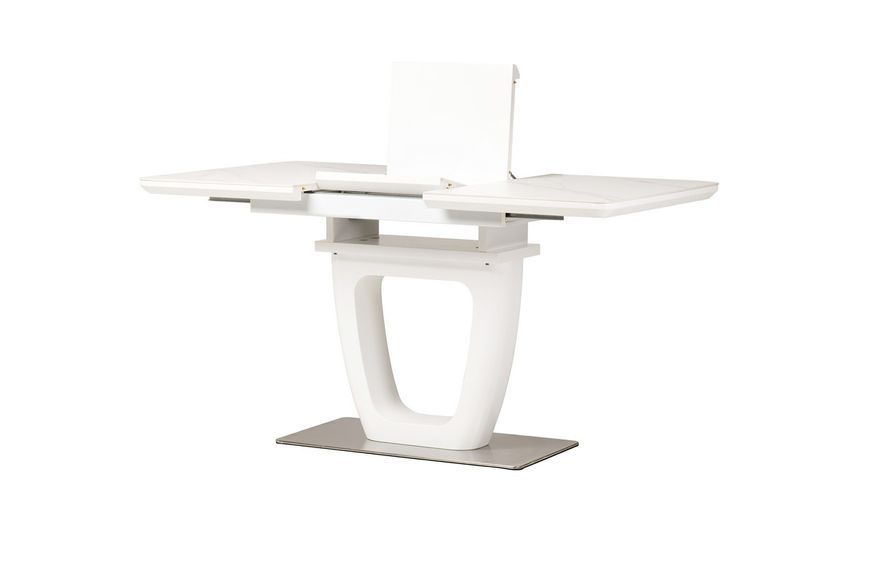 Керамический стол TML-860-1 белый мрамор Vetro-TML-860-1-white-marble/ white фото