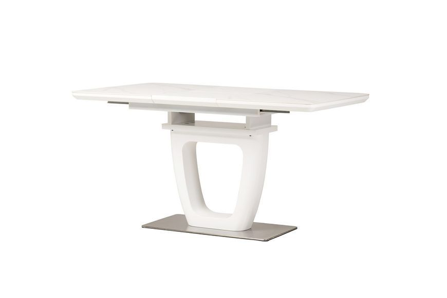 Керамический стол TML-860-1 белый мрамор Vetro-TML-860-1-white-marble/ white фото
