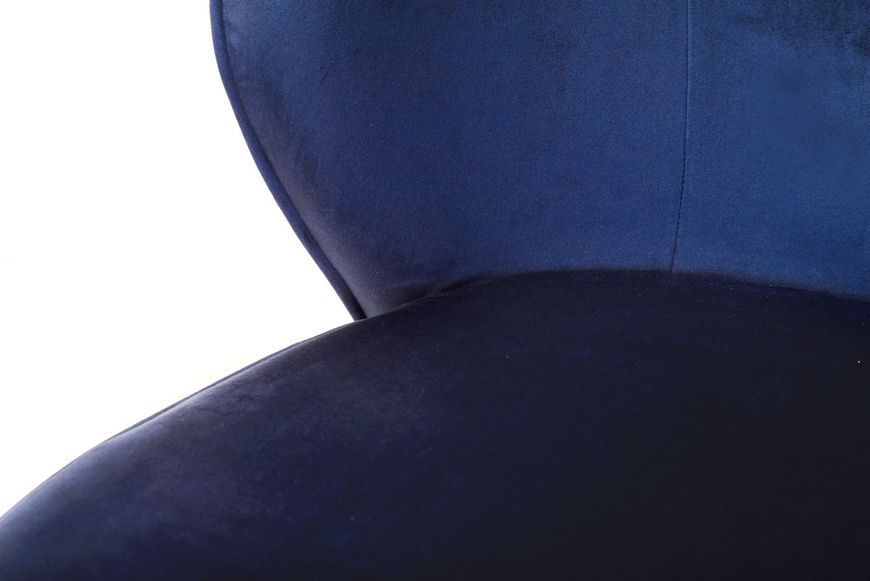 Кресло "Фабио" индиго велюр + черный Vetro-fabio-indigo-armchair фото