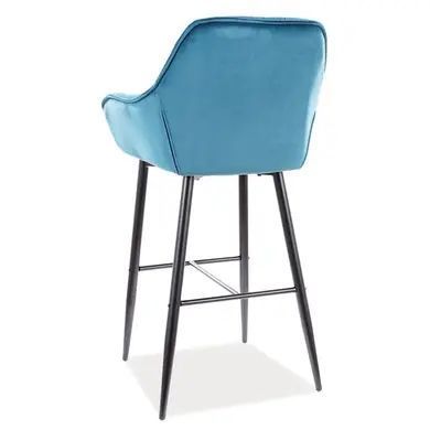 Стул Cherry H-1 Velvet Бирюзовый SIGNAL 56x40x105 см фото