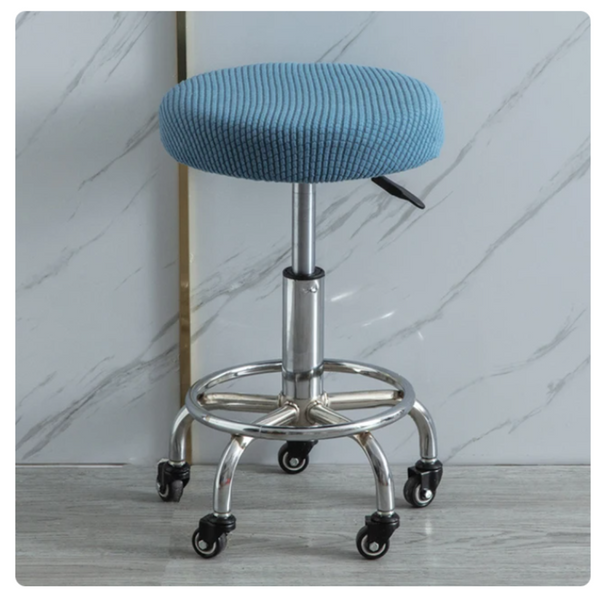 Круглий чохол на стілець Diana Textile Round Chair al4512Blue фото