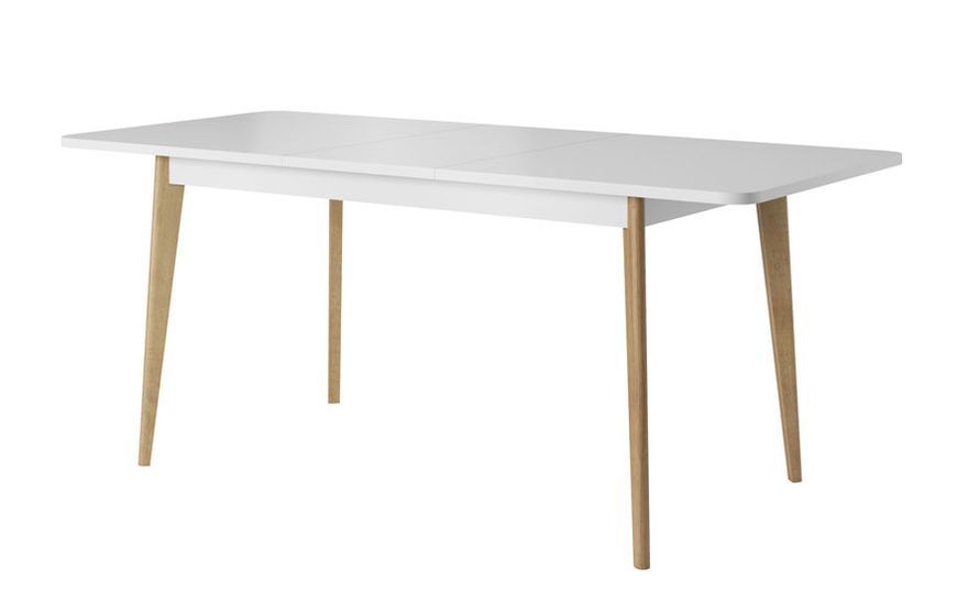 Стол раскладной PST140 PRIMO 140x80x76 см, белый, светлое дерево Piaski_72808*001 фото