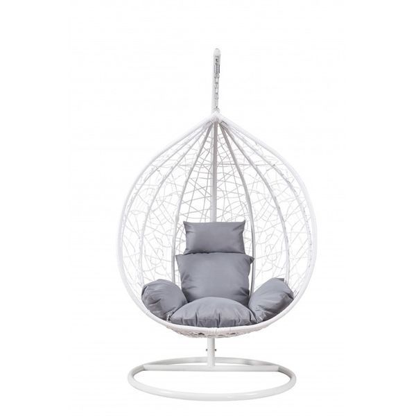 Подвесное кресло-качалка кокон Bonro 329XL (бело-серое) (46000014) 123x74x195 см borno46000014 фото
