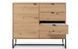 Комод AK103 AMBER PIASKI 103x39x89 см, черный, светлое дерево Piaski_72734*001 фото 3