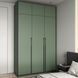 Шафа розпашна на 3 дверки штангою та полицями R-0016 від Moreli R-0016-23-green фото