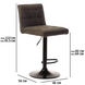 Барный стул B-106 Vetro Mebel Vetro-B-106-ashen-antique/ black фото 2