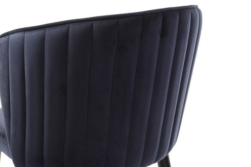 Стілець M-36 індіго + чорний Vetro-M-36-indigo-velvet фото