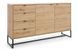 Комод AK153 AMBER PIASKI 153x39x89 см, черный, светлое дерево Piaski_72735*001 фото 1