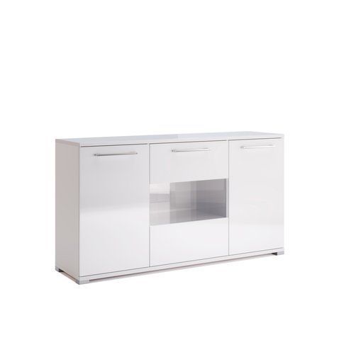 Комод Фемели 2 двери MiroMark 150.1x40x82.3 см, Глянец белый фото